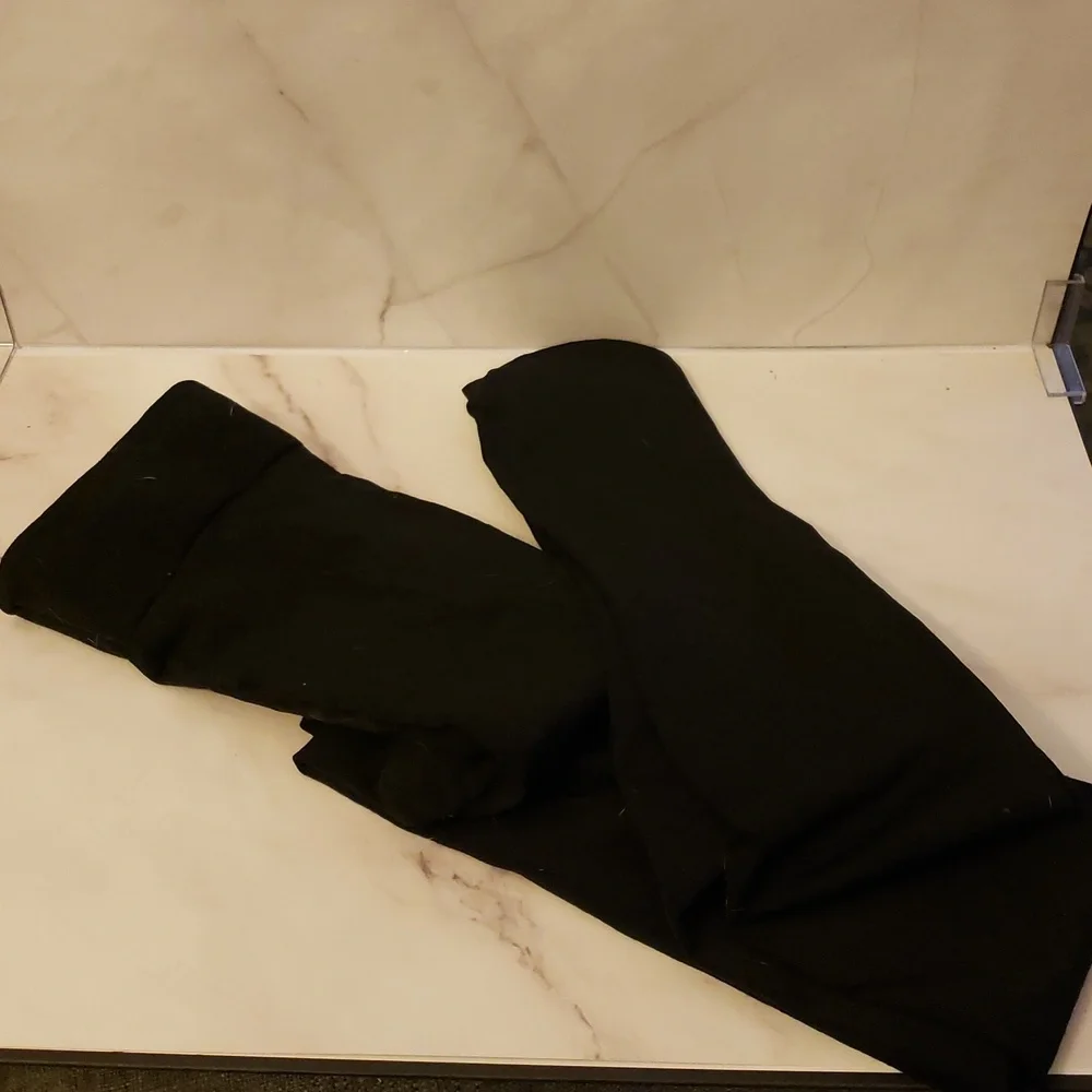 No Nonsense Black Super Opaque Control-top Tights 2 Pairs Size Medium NWOT